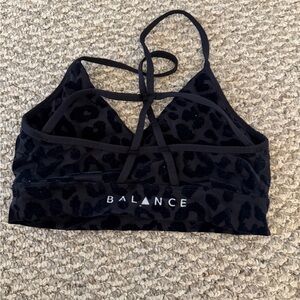 Balance Athletica midnight cheetah bra